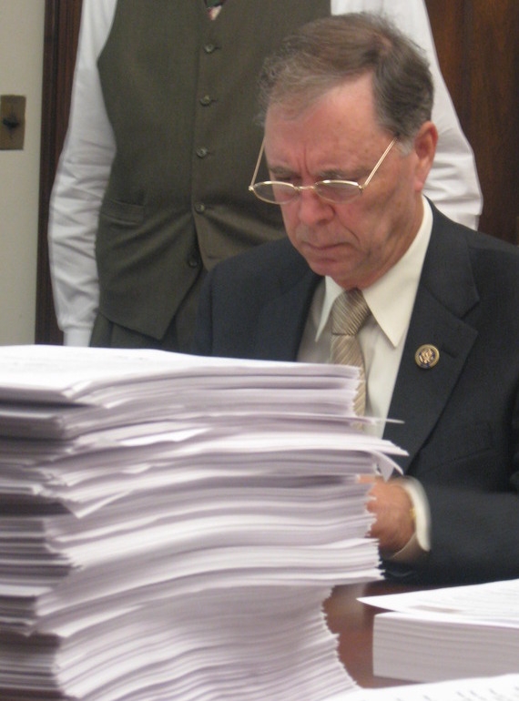 Rep. Posey reads the Majority's new 1,990 page health care bill
